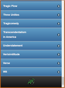 Literary Terms Screenshot