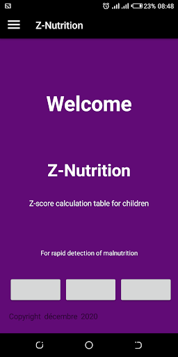 Android application Z-Nutrition screenshort
