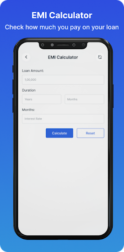 Loan EMI calculator Screen 3