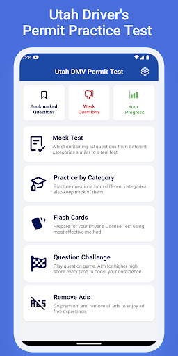 Android application Utah Permit Practice Test screenshort