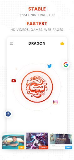Android application Dragon VPN screenshort