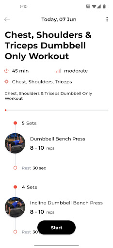TeamDeeFit App Screen 3