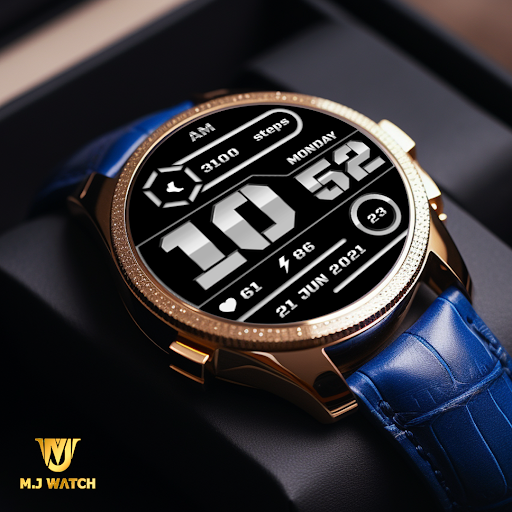 MJ069 White Digital Watch Face Screen 2