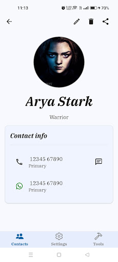 Rare Contacts Screen 2