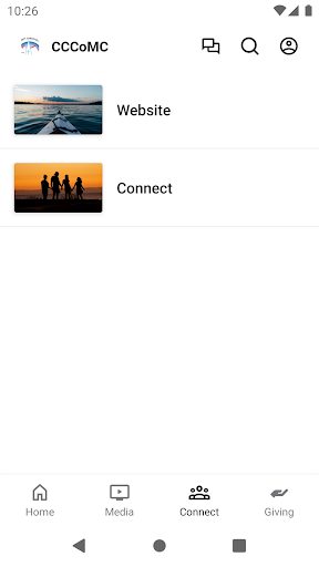 CCCoM Connect Screen 3