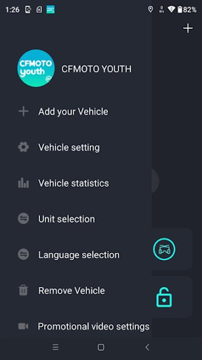 Android application CFMOTO YOUTH screenshort