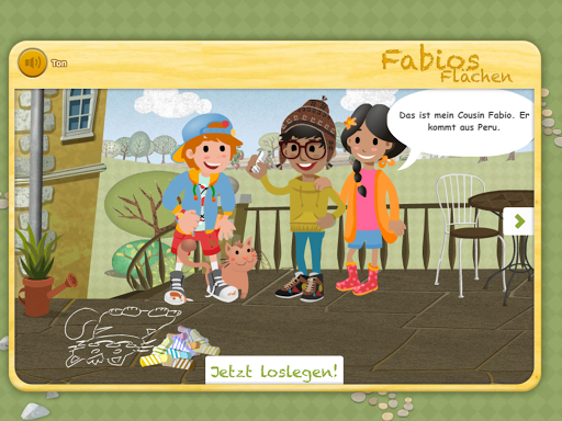 Android application Fabios Flächen screenshort