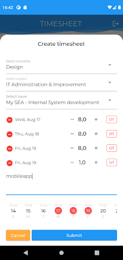mySEA Screen 3