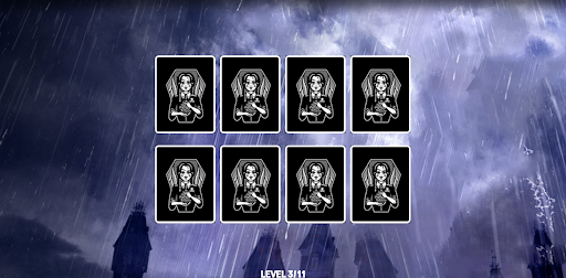 Android application Cards Memory Matching game screenshort