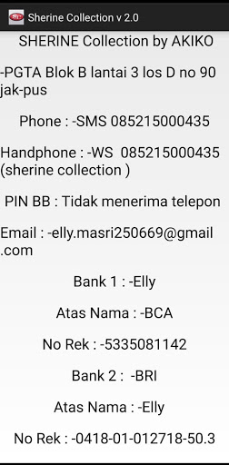 Android application Sherine Tanah Abang screenshort