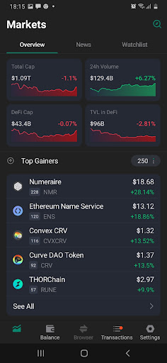 VetCoin Wallet Screen 2