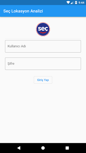 Android application Seç Lokasyon Analizi screenshort