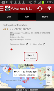 Volcanoes & Earthquakes Screenshot