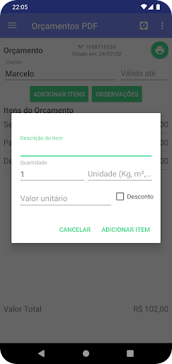Orçamentos PDF