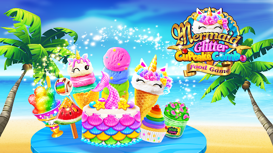 Mermaid Glitter Cupcake Chef Unknown