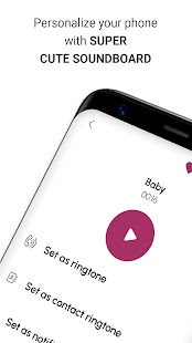 Cute Ringtones Mobile App Screenshot