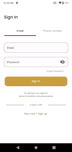 Android application KeyEvents - Events Organizer screenshort