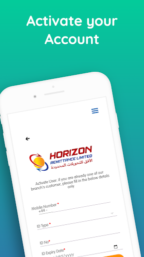 Horizon Remittance Screen 3