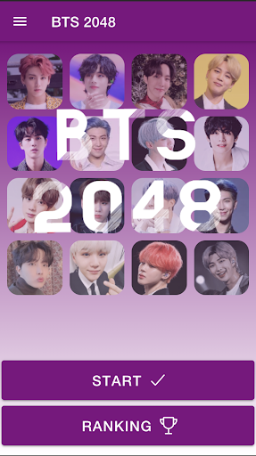 BTS 2048 Game Screen 2