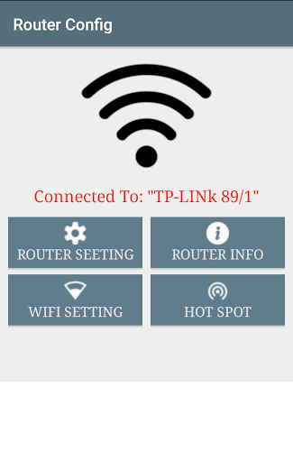 Android application Router Setup Page screenshort