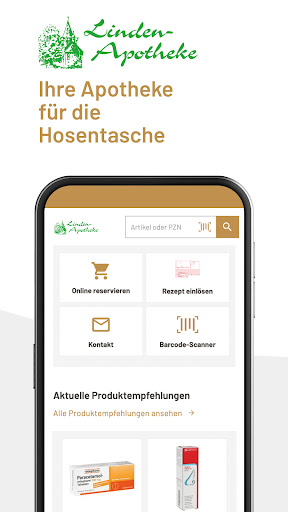 Android application Linden-Apotheke Schöllkrippen screenshort