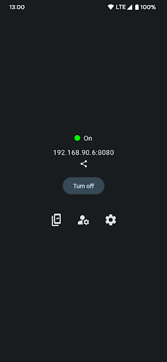 Android application LocalShareServer screenshort