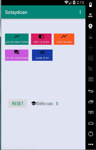 Android application SoTayDoan screenshort