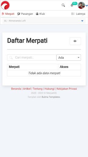 MerpatiID - Pigeon Manager Screen 2