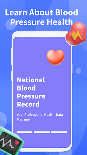 Android application Blood Pressure Note App screenshort