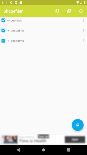 Android application Shapefiler screenshort