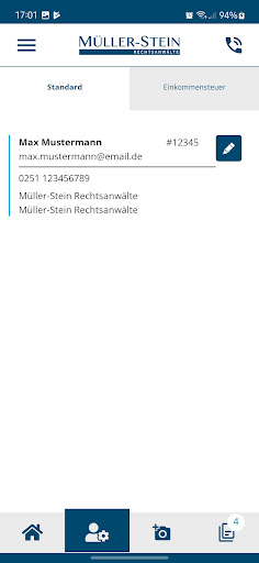 Müller-Stein Rechtsanwälte Screen 2