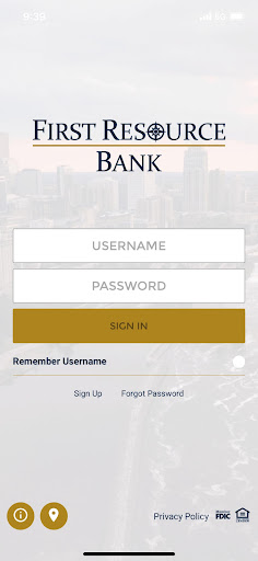 Android application First Resource Bank screenshort