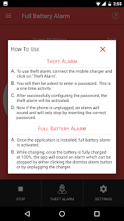 Full Battery Alarm Screenshot