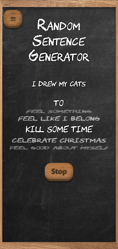 Android application Random Sentence Generator screenshort