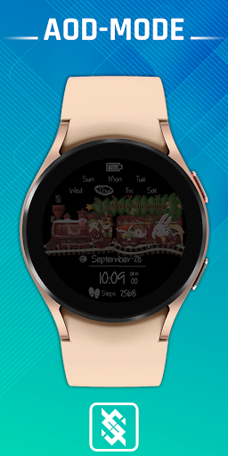 BFF42- Train & Merry Christmas Screen 2