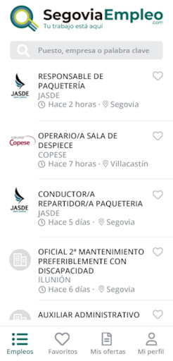Segovia Empleo Screen 2
