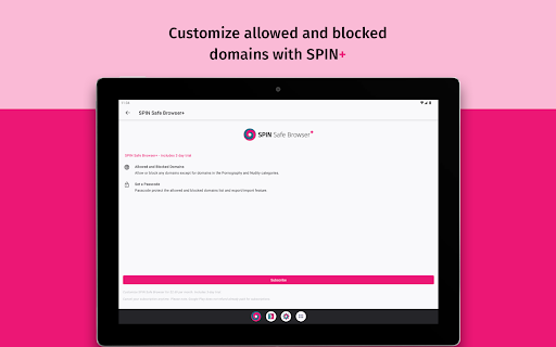 SPIN Safe Browser: Web Filter
