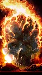 screenshot of Fire Skulls Live Wallpaper