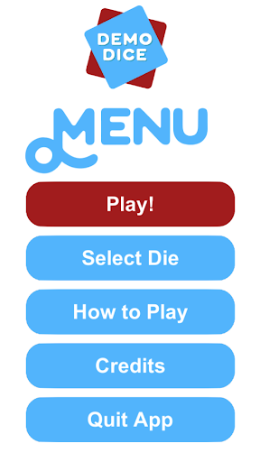 DemoDice Screen 2