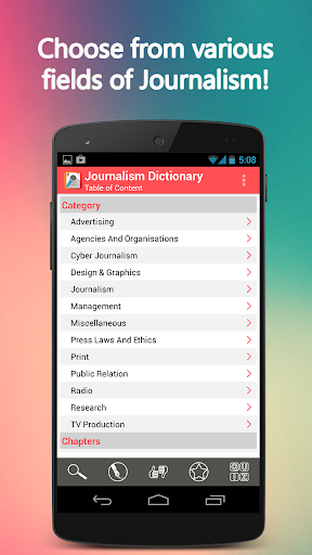 Android application Journalism, Mass Communication screenshort