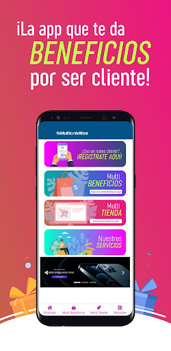 Android application Multi Beneficios screenshort