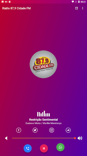 Rádio 87,9 Cidade FM Screen 3