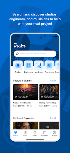 Android application Pickr Music screenshort