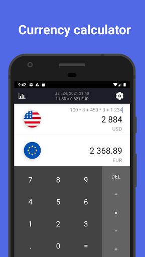Android application Convy - Currency converter & c screenshort
