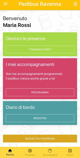 Android application Pedibus Tralenuvole screenshort
