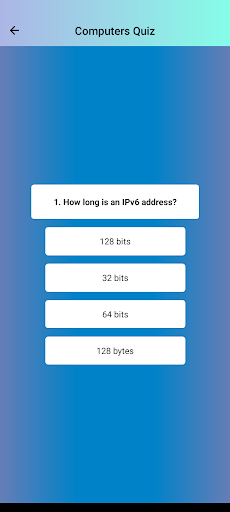 STEM Quiz App Screen 3