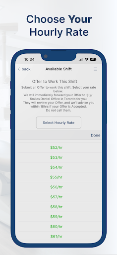 TempStars - Book Dental Jobs Screen 3