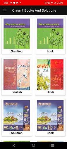 Android application Class 7 All NCERT Books screenshort