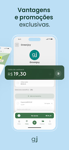 Greenjoy: Pedidos e Cashback Screen 3
