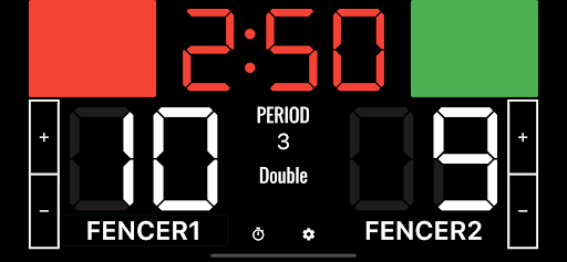 Fencing Scoreboard Screen 2
